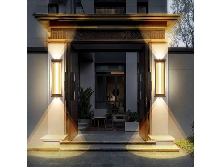 SANDYHA – applique murale LED imperméable pour l'extérieur, lampe longue, éclairage paysager pour jardin, terrasse, décoration de la maison