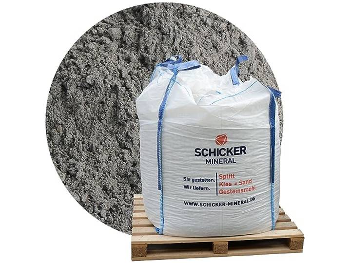 Schicker Mineral Basalt Fugensand anthrazit 0-2 mm 1000 kg Big Bag Unkrauthemmend, selbstaushärtend, Einkehren in Pflasterfugen, stabiler Fugenfüller, für alle Pflastersteine, frostbeständig