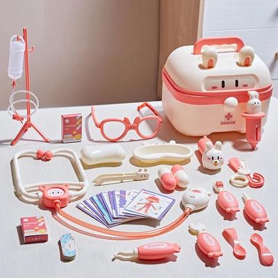 Uplift Picks Kids Doctor Play Set Medical Kit Toy With Stethoscope And Dentist Tools pink (basic Set Small)