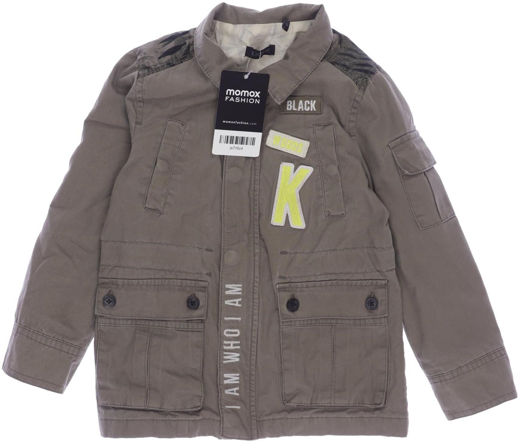Ikks Mädchen Jacke oder Mantel, Grün, Gr. EU 104, Synthetik / Baumwolle - Second Hand
