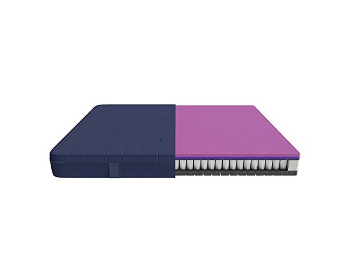 Cecotec Viscoelastische und Einhüllbare Matratze Flow e-Hybrid + 90x200, 4 Schichten, Taschenfederkern SpringCore, 28 cm Höhe, Hohe Festigkeit, SeparateMuv, MorphoAdapt+, SoftFresh und EasyClean