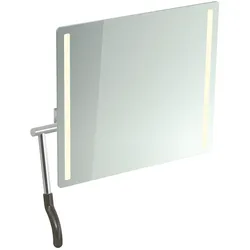 HEWI LED-Kippspiegel PG75, Verbundspiegel, 725x741mm, links umbra