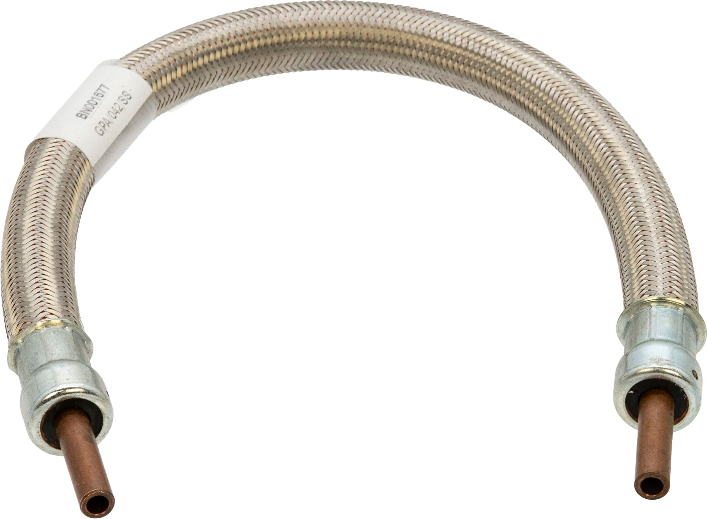 Hamilton Gas Products Ltd LPG Stainless Steel Overbraid Gas Hose - 10mm Copper Standpipe x 18