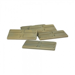 Spielsteine - rechteckig - gold 255440