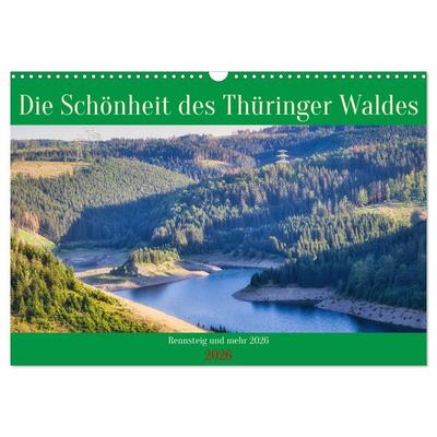 Die Schönheit des Thüringer Waldes (Wandkalender 2026 DIN A3 quer), CALVENDO Monatskalender
