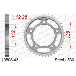 Afam, Motorrad Zubehör, 530 43 dents
