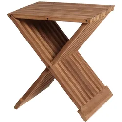 Mr. Deko Teakholz Garten-/Beistelltisch - bene living - Fishbone 40 x 30 cm