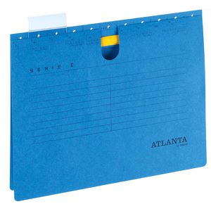 Atlanta Hängehefter 2655834600, Serie E, A4, Schlauchheftung, blau, Karton, 25 Stück