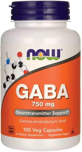 Now Foods GABA 750mg 100 VCaps