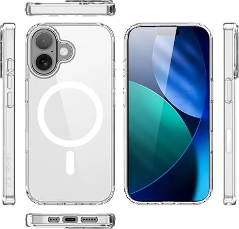 Nevox StyleShell SHOCKFlex (transparent, iPhone 17, kompatibel mit MagSafe)
