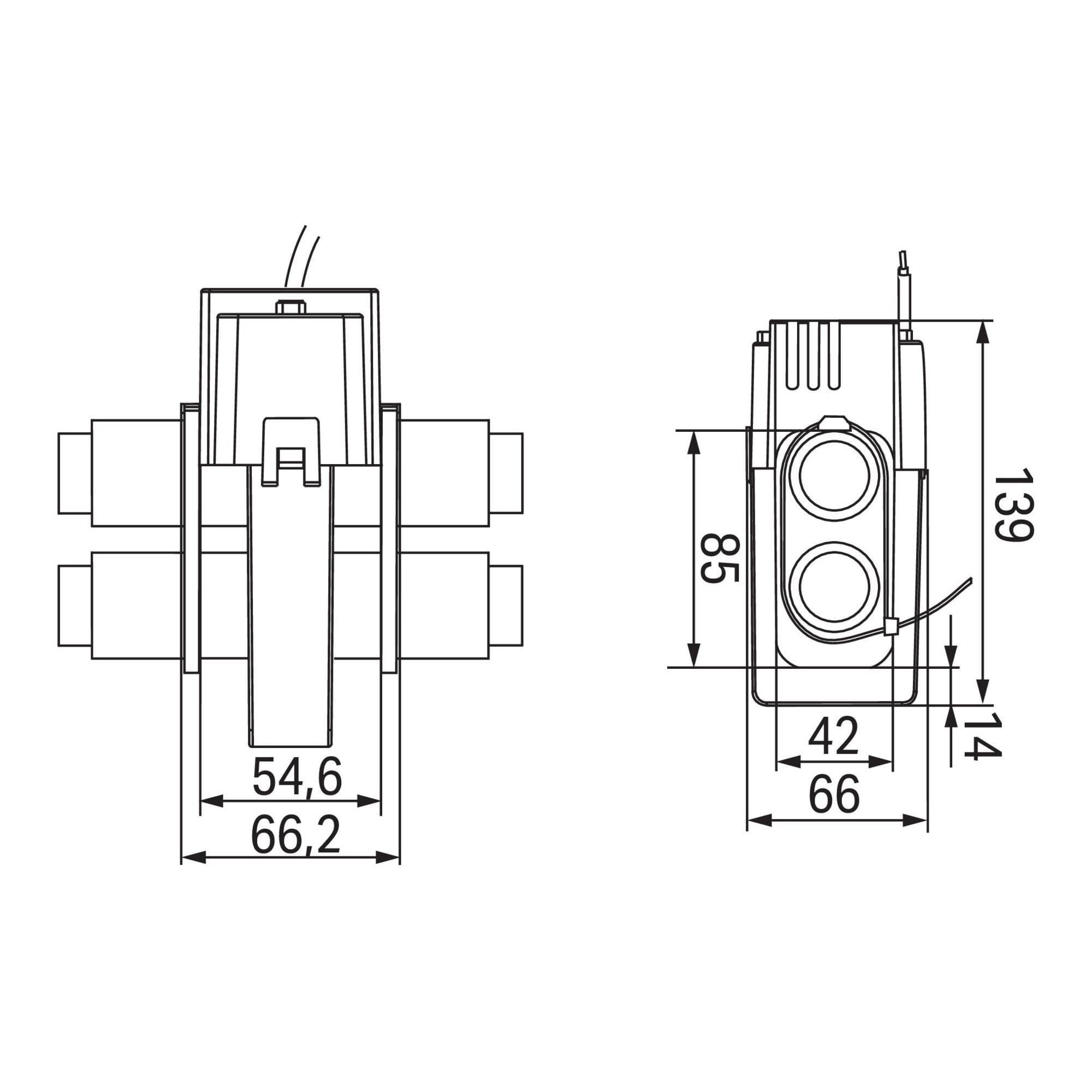 WAGO Kabelumbau-Stromwandler 500A/5A 0.5VA Kl.1 855-5105/500-001)