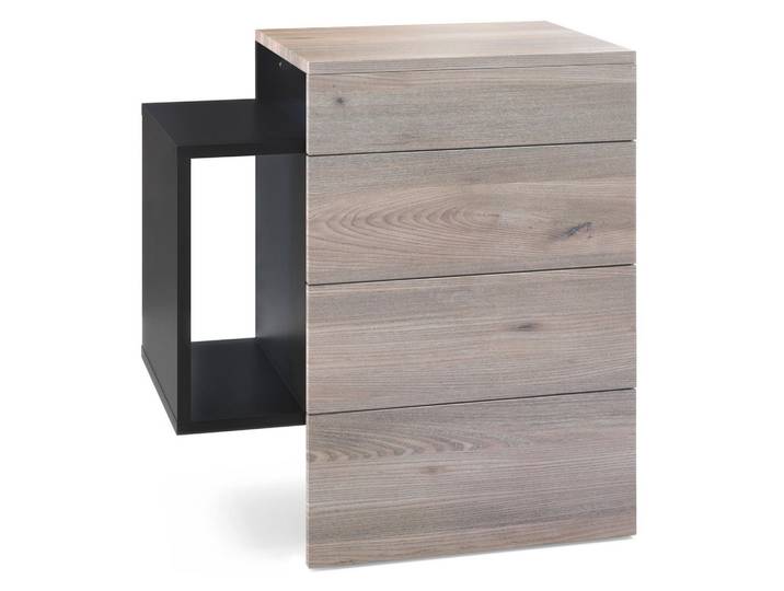 NACHTTISCH Queens Front in Eiche Nordic