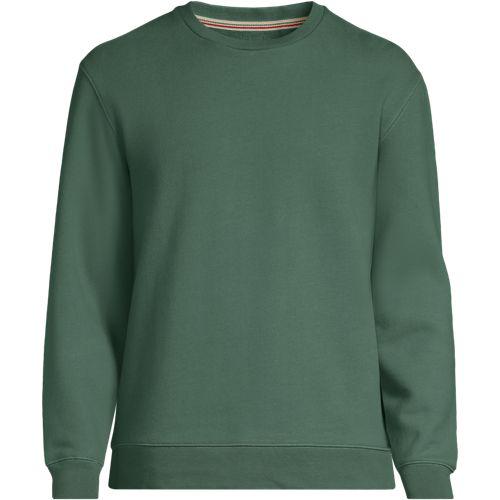 Rundhals-Sweatshirt SERIOUS SWEATS für Herren, Herren, size: regular, Grün, Baumwoll-Mischung/Polyester-Mischung, by Lands' End