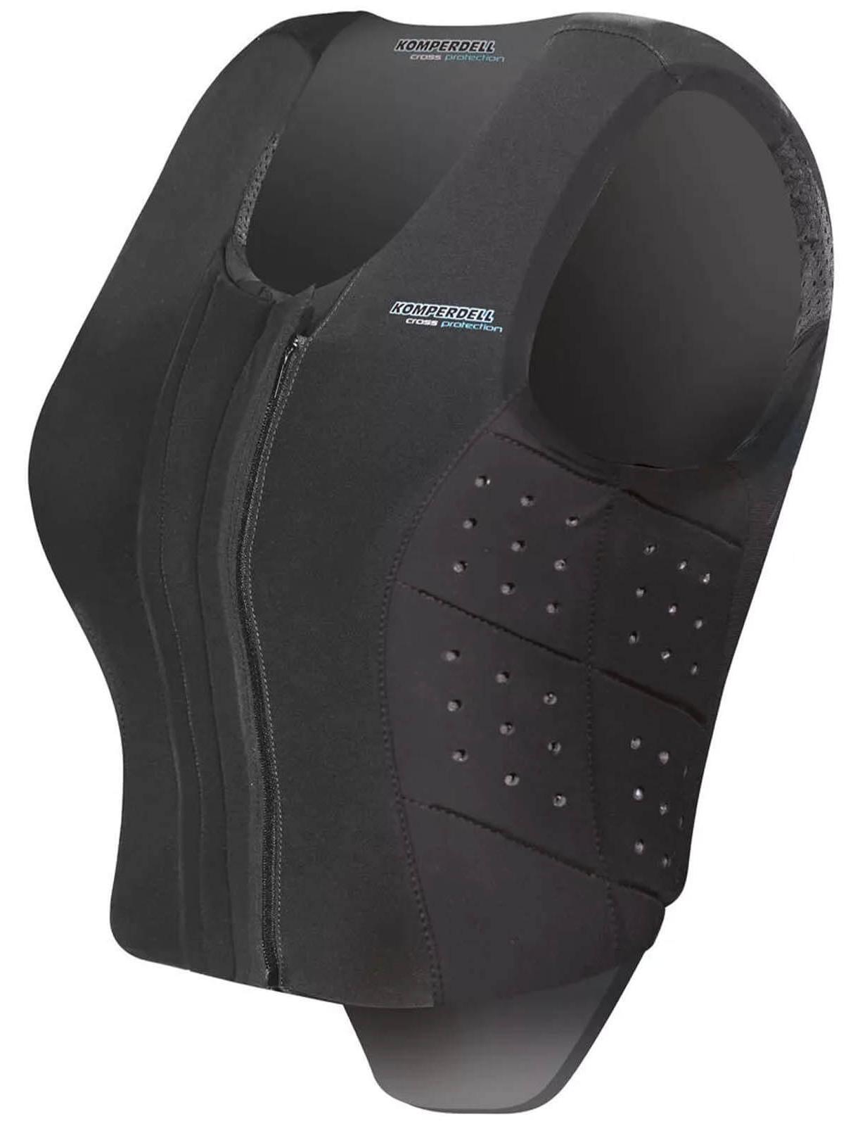 Komperdell Equestrian Frontzip Slim Schutzweste Schwarz M Herren,Damen Schwarz M