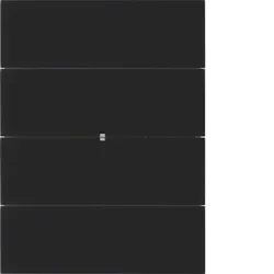 Berker 75164592 Tastsensor 4fach Komfort B.IQ Glas, schwarz