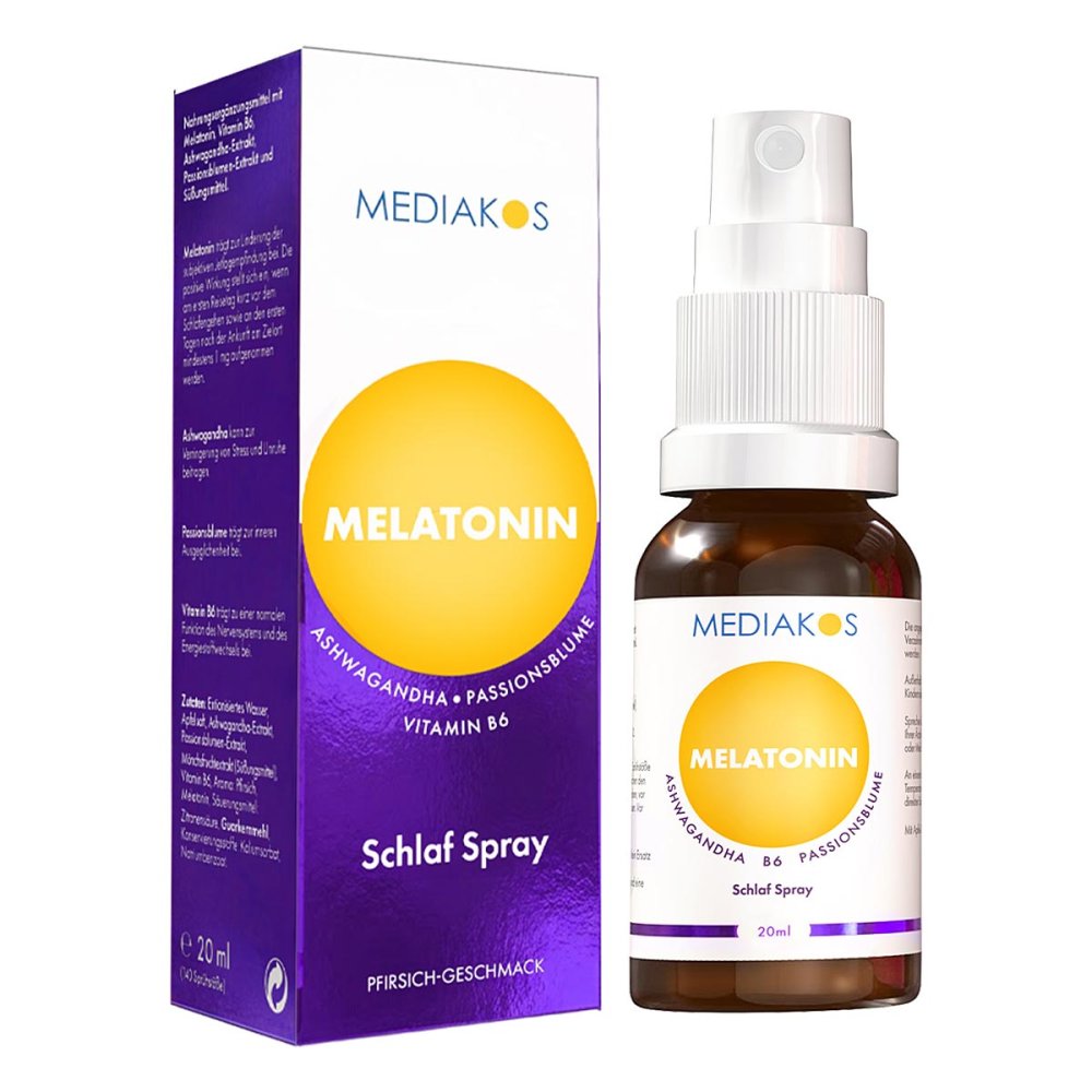 Mediakos GmbH Melatonin Ashwagandha Mediakos Schlaf Spray Vegan 18222126