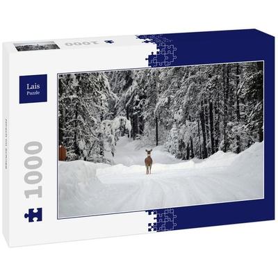 Lais Puzzle Hirsch im Schnee 1000 Teile