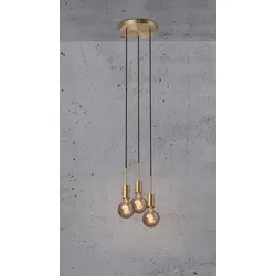 Nordlux Pendelleuchte PACO, 3-flammig, E27, Messing NORD-2112063035