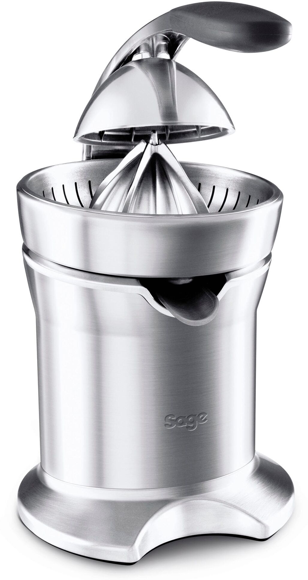 SAGE Zitruspresse "SCP800BAL the Citrus Press Pro", silber (brushed stainless steel (edelstahl)), B:19,5cm H:42cm T:19,5cm, Entsafter