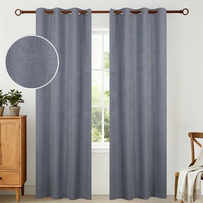 Superior Neal 100% Blackout Grommet Curtains, Set of 2 Panels