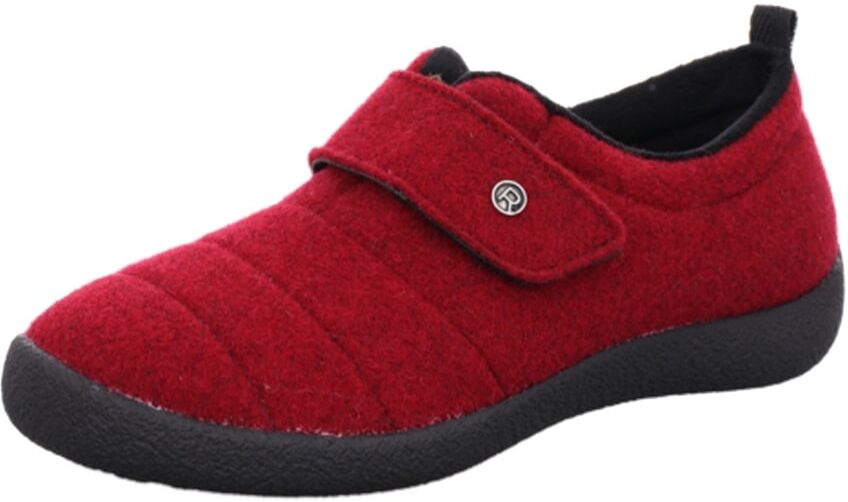 Rohde "D.Olbia" Homeslipper, Wohlfühlschuh aus Filz mit Klettverschluss rot 39, Filz