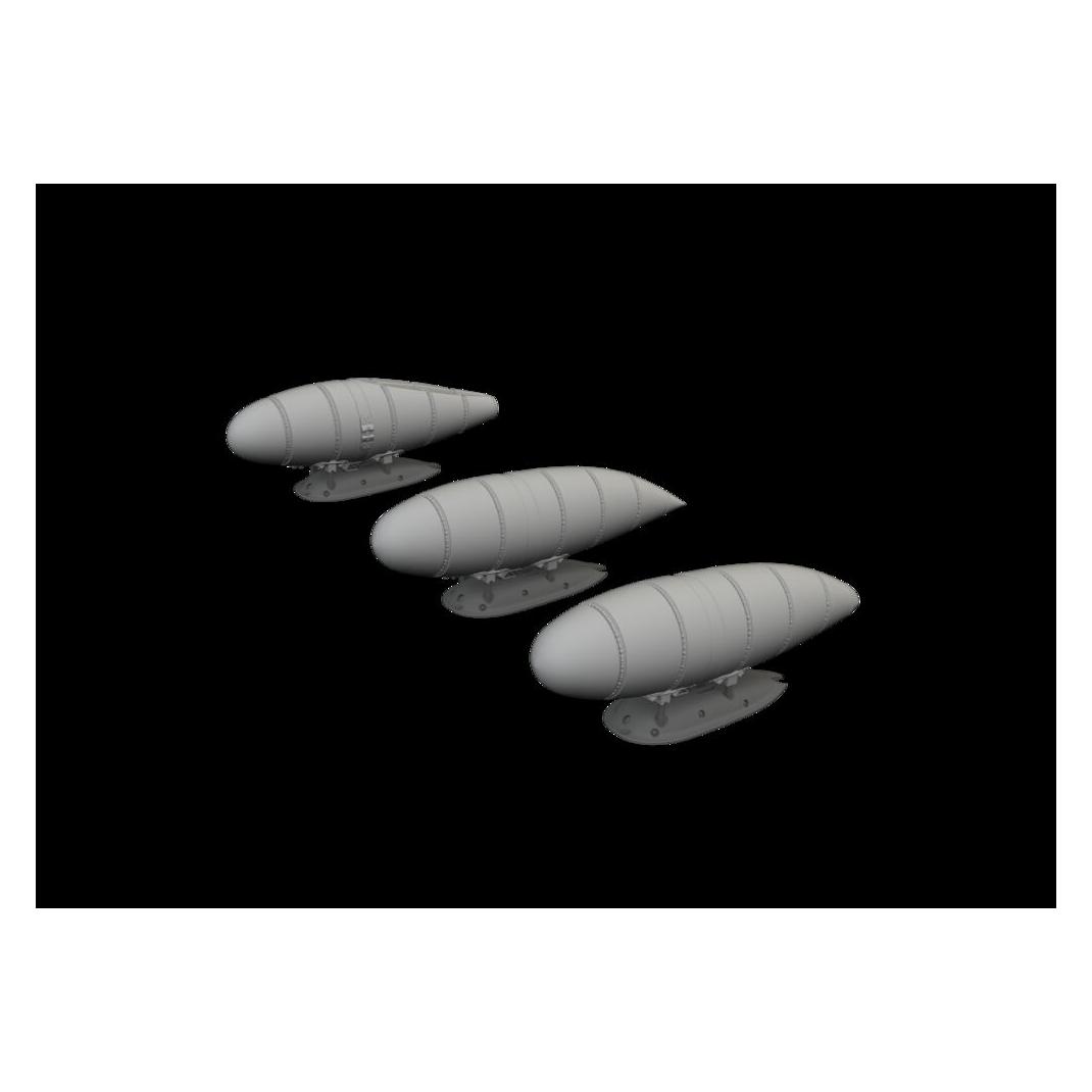 Eduard Bf 109K external fuel tanks 1/48 (648906)