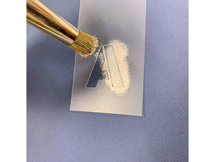 Artemio Alfabet stencils op ring 70 bovenste en kleine letters