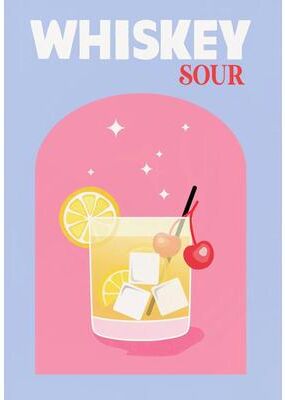 Uplifted Finds Trendy Colorful Cocktail Posters   Modern Whiskey Bar Cart Canvas Prints 3 30 X 40 Cm
