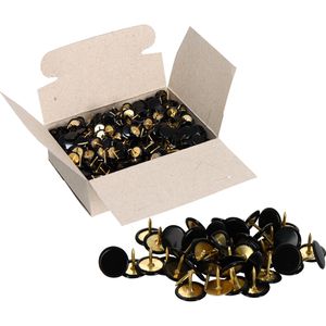 Böttcher-AG Reißzwecken, schwarz, 10 mm Kopfdurchmesser, 1000 Stück