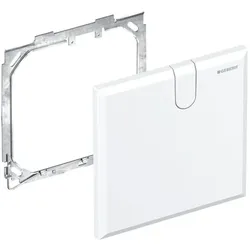 Geberit Abdeckplatte 116425111 weiß, für Waschtischarmatur mit UP-Funktionsbox, Kunststoff