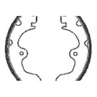 MAPCO Bremsbackensatz 8548 Hinterachse für TOYOTA
