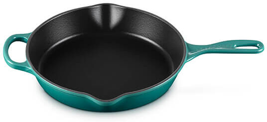 Le Creuset Signature Bleu Riviera Cast Iron 26cm Deep Skillet