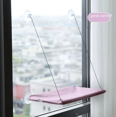 Inspire Picks Window Mounted Cat Hammock Bed Cat Window Hammock With Strong Suction Cups For Lounging & Climbing pnik