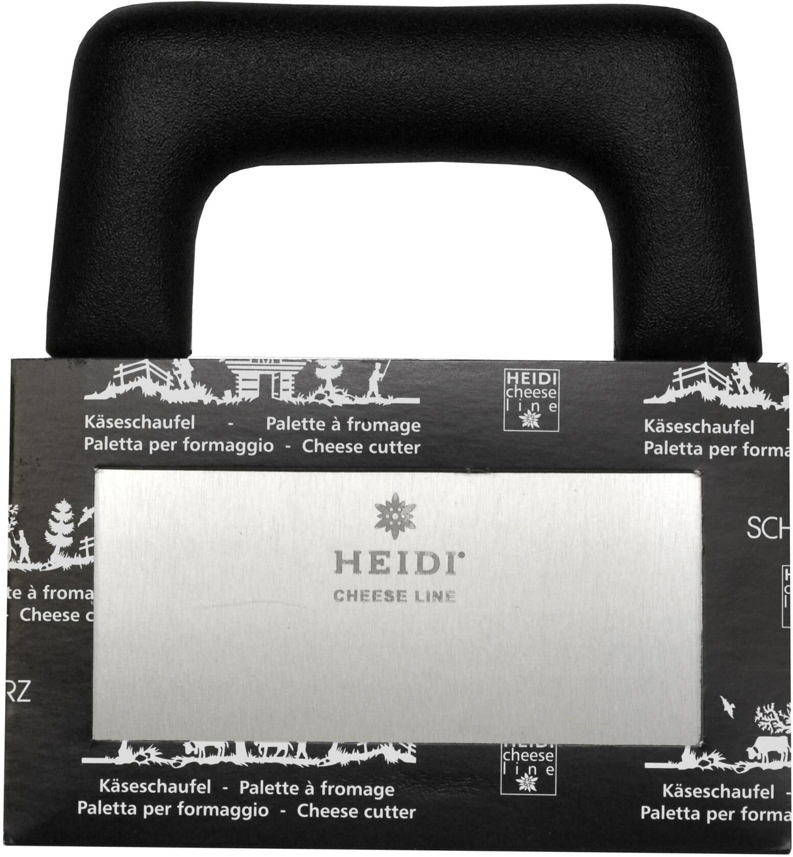 Käsemesser "Heidi Cheese Line Käsemesser Schwarz/silberfarben", schwarz, Edelstahl, Kochmesser, Käsemesser, Glatter Schliff schwarz Einheitsgröße