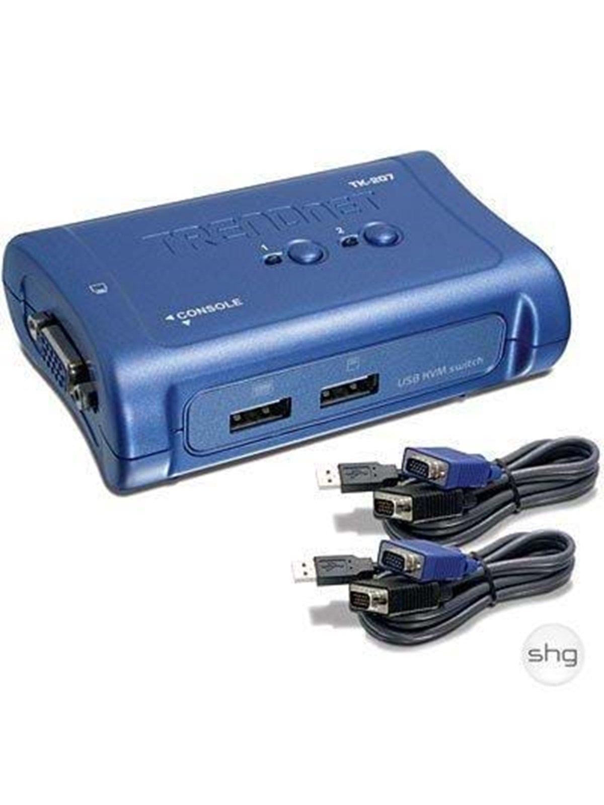 TRENDnet 2-Port USB KVM Switch / Kabel