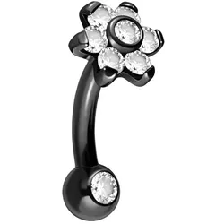 Titan Banane mit Push Fit BLUME MIT 7 KRISTALLEN + KRISTALLKUGEL