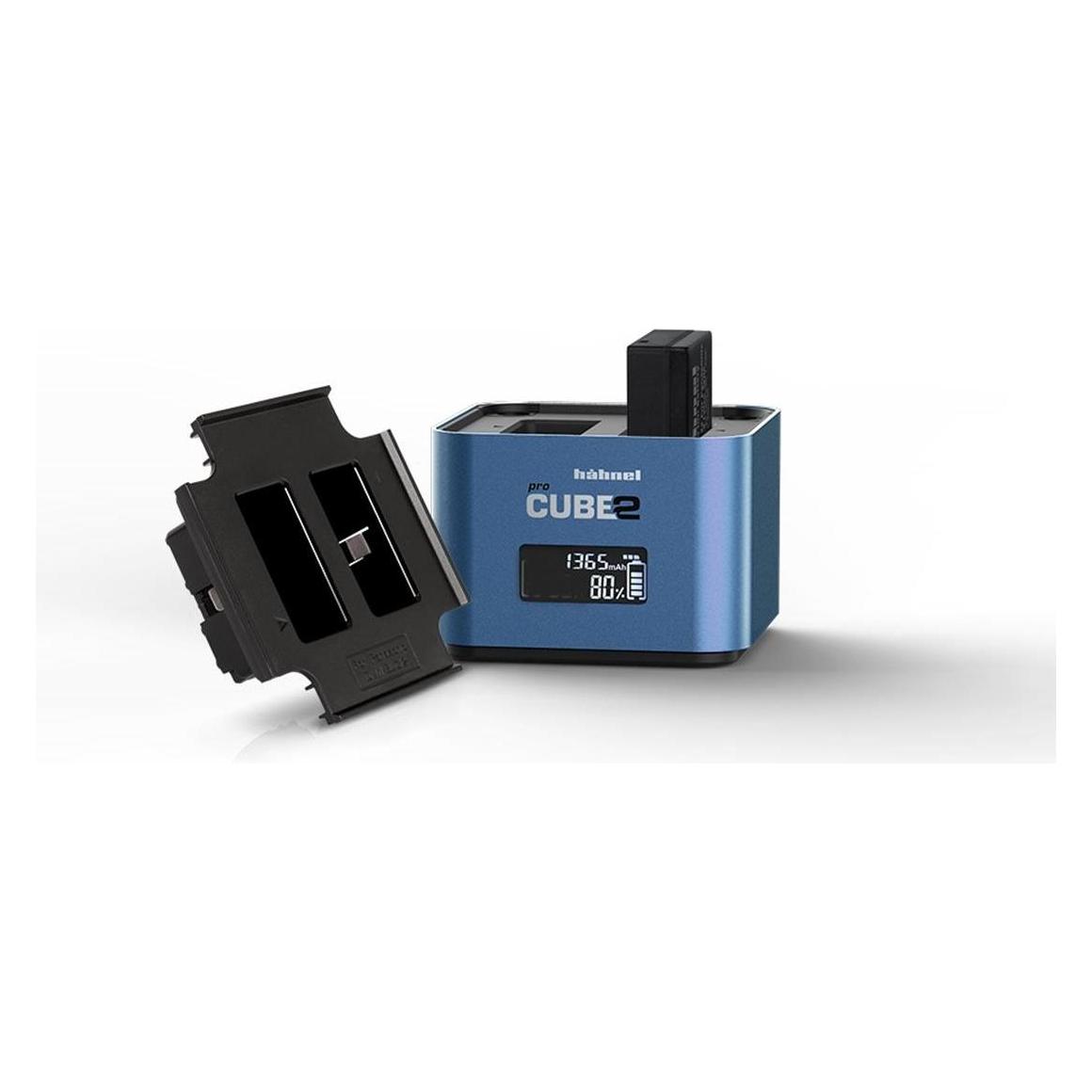 Hähnel Ladegerät für ProCUBE 2 Plate für Panasonic DMW-BLC12 Akku (Kamera Akku Ladegerät) (?HL -procube2-plate-blc12)
