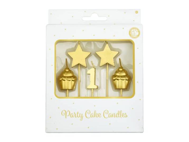 Party cake candles - 1 year