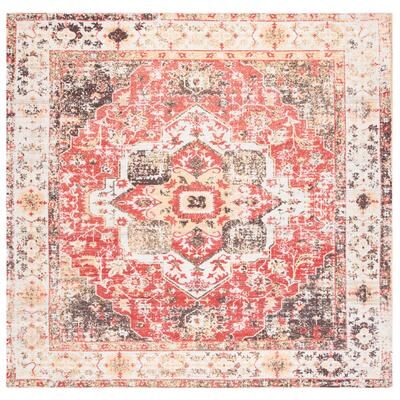 SAFAVIEH Handmade Saffron Traditional Tribal Ivory/Rust Cotton Rug