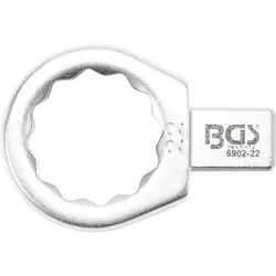 BGS Einsteck-Ringschlüssel 22 mm Aufnahme 9 x 12 mm - 6902-22