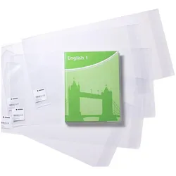 HERMA Buchumschlag BASIC transparent 54,0 x 27,0 cm