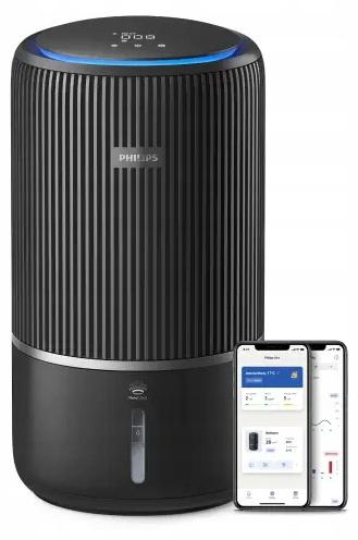 Philips Luftreiniger Ac3421/13 Hepa-Filter, Befeuchtung, 78 M2 6.5 kg 28,5 x 52