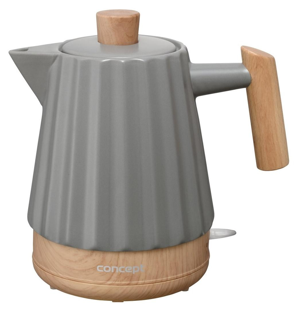 Concept RK0092 keramische waterkoker, 1,5 liter, donkergrijs