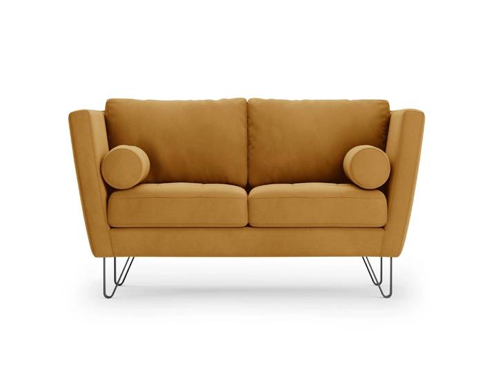 2-Sitzer Sofa DELTIN, senffarben