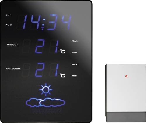 Techno Line Wetterstation WS 6820 Funk-Wetterstation Anzahl Sensoren max. 1