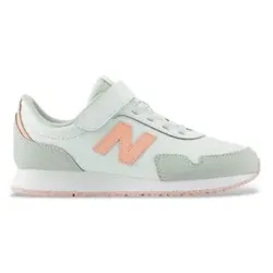 New Balance Unisex für Kinder. P323V1_KL Sneaker 323 Bungee Lace mit Klettverschluss oben, silber (34.5), Wohnung, Sportlich, Kinderbekleidu