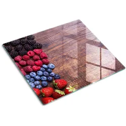 GLASPLATTE 60x52 cm Waldfrüchte