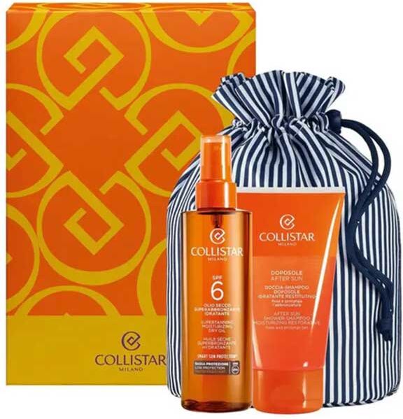 Collistar Olio Secco Superabbronzante Idratante SPF6 Kit Regalo