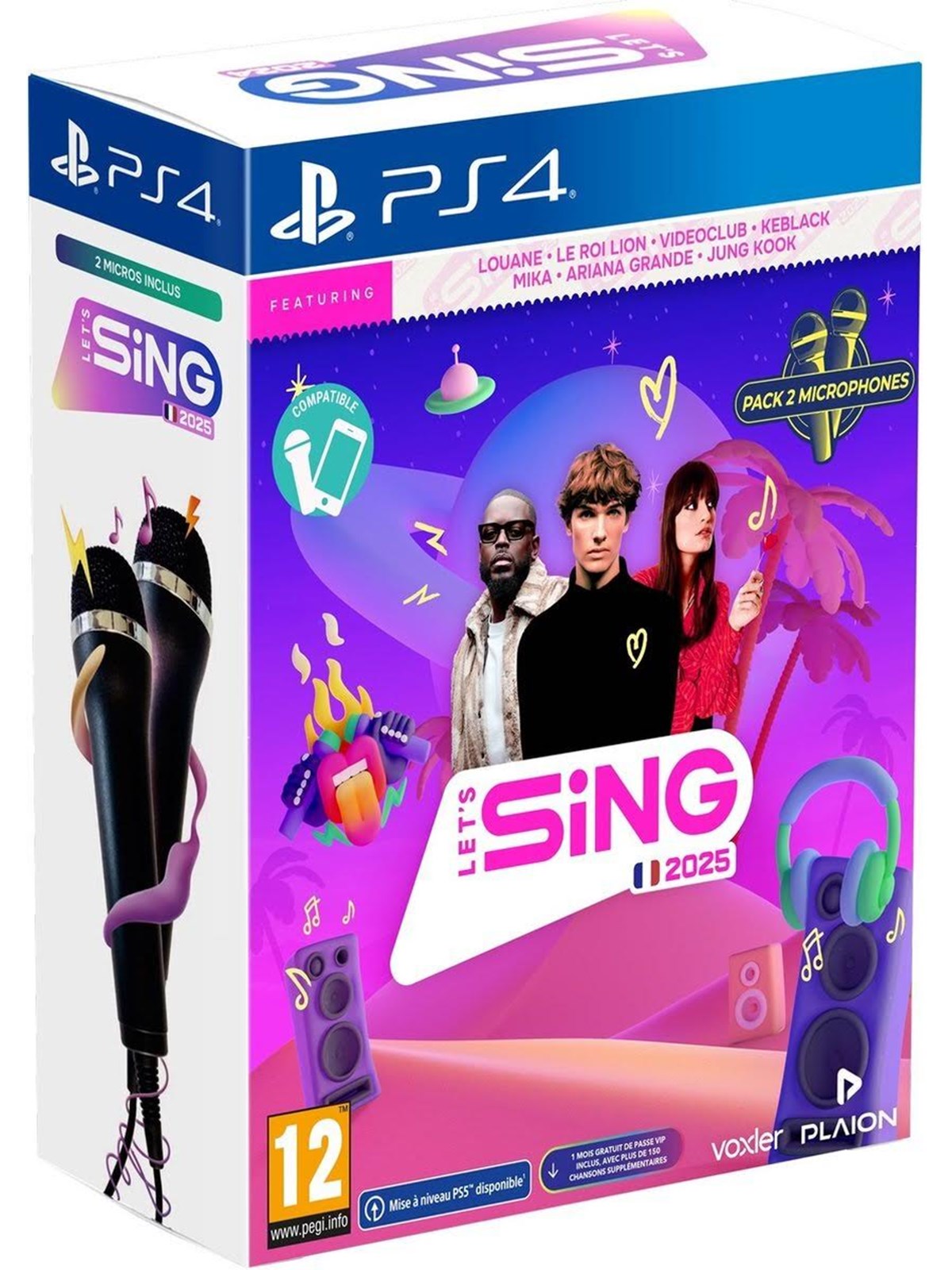 Let's Sing 2025 + 2 Microphones - Sony PlayStation 4 - Musik - PEGI 12