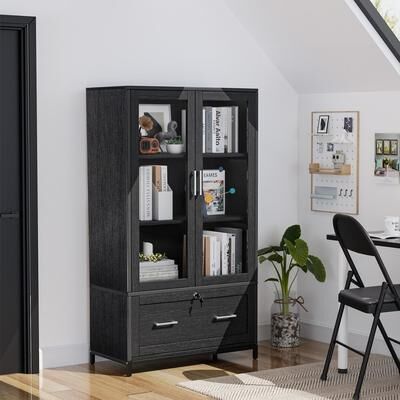 VINGLI File Cabinet with Adjustable Shelves with Lock